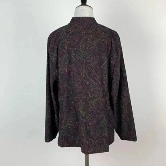 Elementz women’s blazer sz 1X multicolored paisley - Picture 5 of 9